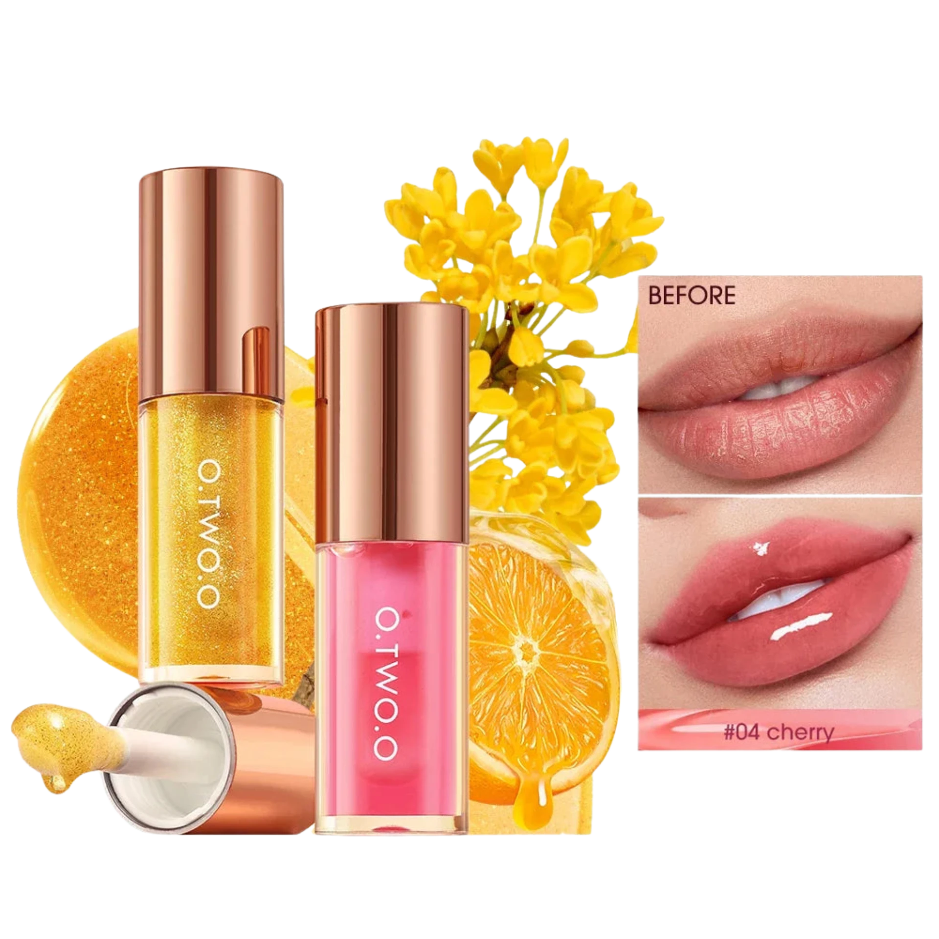 O.TWO.O Lip Oil Plumper – Moisturizing Glossy Lip Balm & Tint Care - Lylamor.com