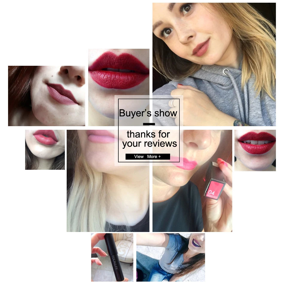 FOCALLURE Matte Lipstick – Waterproof & Long-Lasting - Lylamor.com