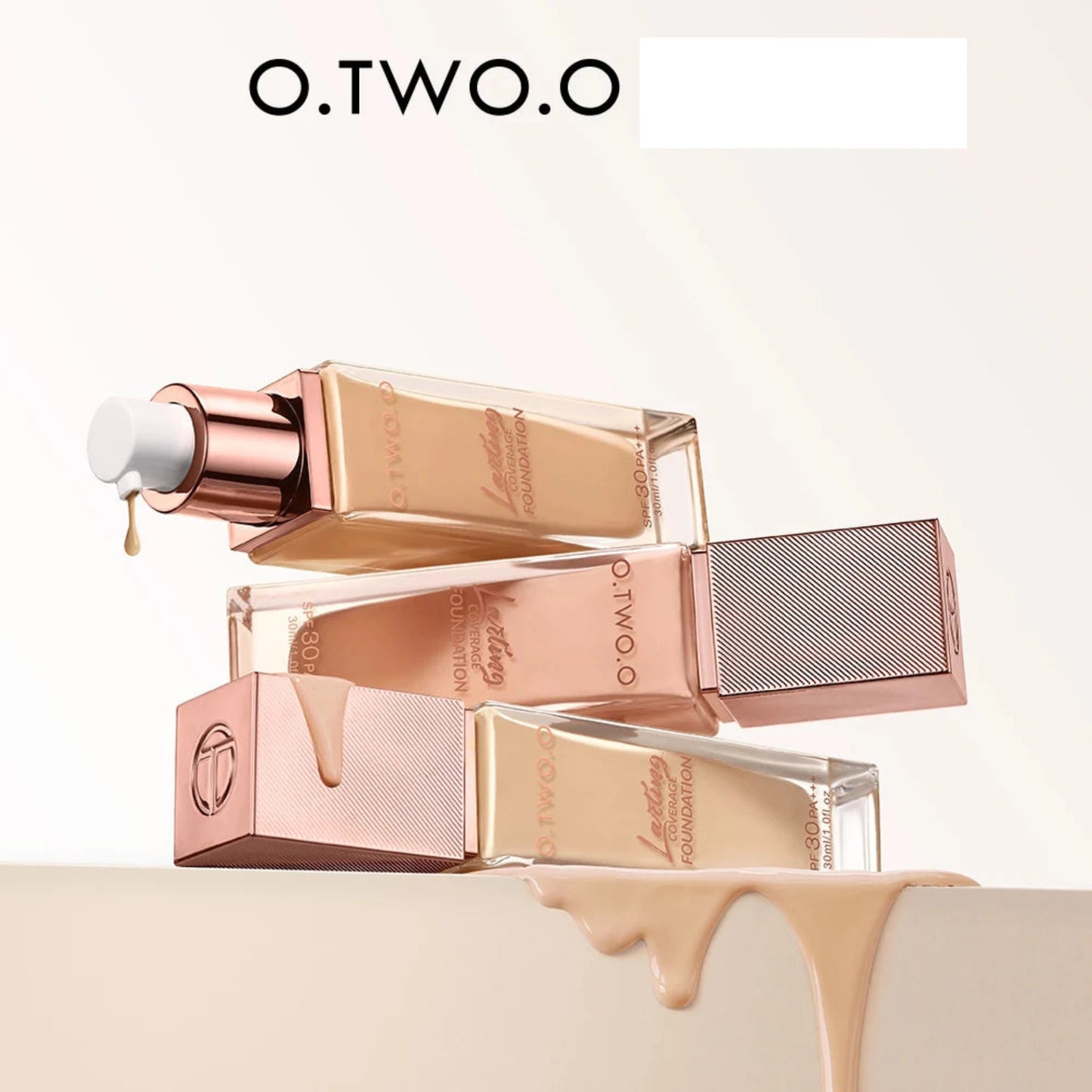 O.TWO.O Liquid Coverage Foundation Cream Matte Moisturizing Oil-Control Long-Lasting Waterproof Concealer - Lylamor.com