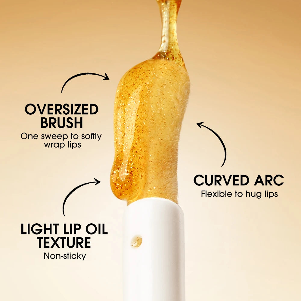 O.TWO.O Lip Oil Gloss Plumper Moisturizing Non-Sticky Glitter Shine Lip Balm Tint - Lylamor.com