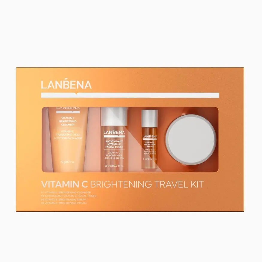 LANBENA Travel Set – Retinol & Vitamin C Anti-Wrinkle Facial Care 4PCS - Lylamor.com
