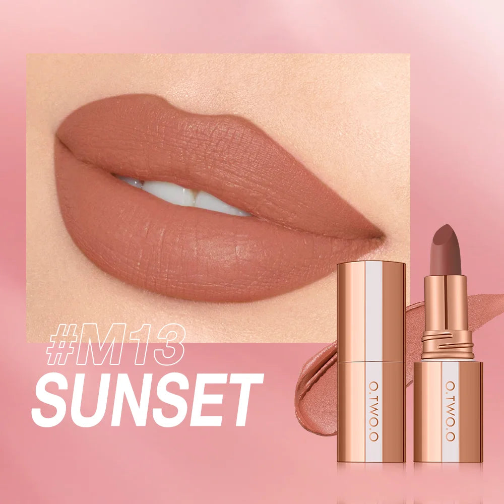 O.TWO.O Matte Lipstick 14 Colors Waterproof Long Lasting Velvet - Lylamor.com