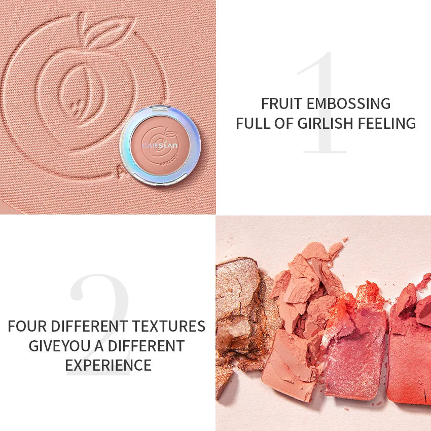 CARSLAN 6 Colors Blush Palette – Matte, Shimmer & Highlight Cheek Makeup - Lylamor.com