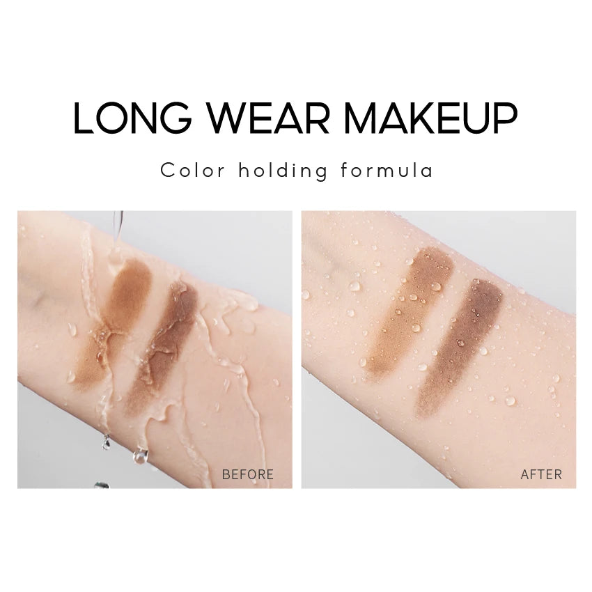CARSLAN 2 Colors Eyebrow Powder Palette with Brush & Mirror – Waterproof, Long-Lasting Brow Makeup - Lylamor.com