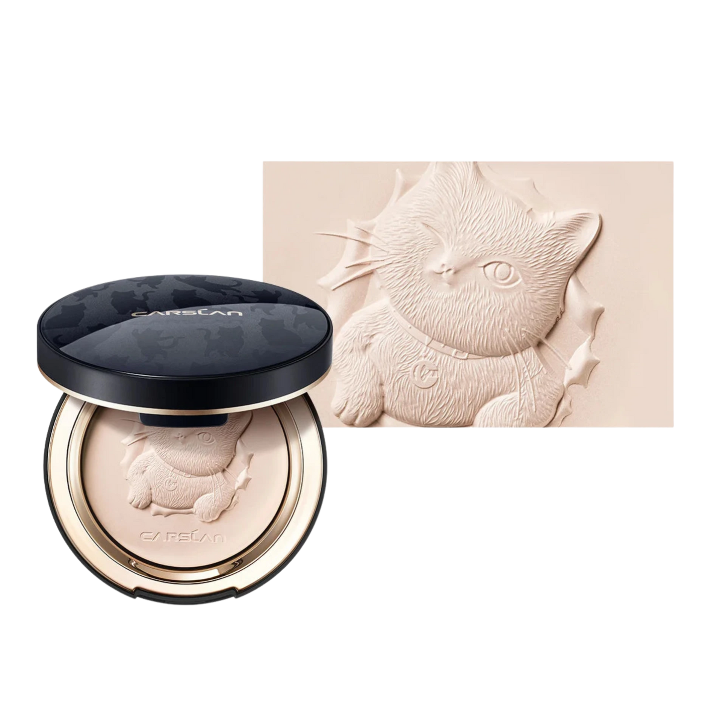 CARSLAN 24H Oil Control Pressed Powder Matte Waterproof Face Makeup - Lylamor.com
