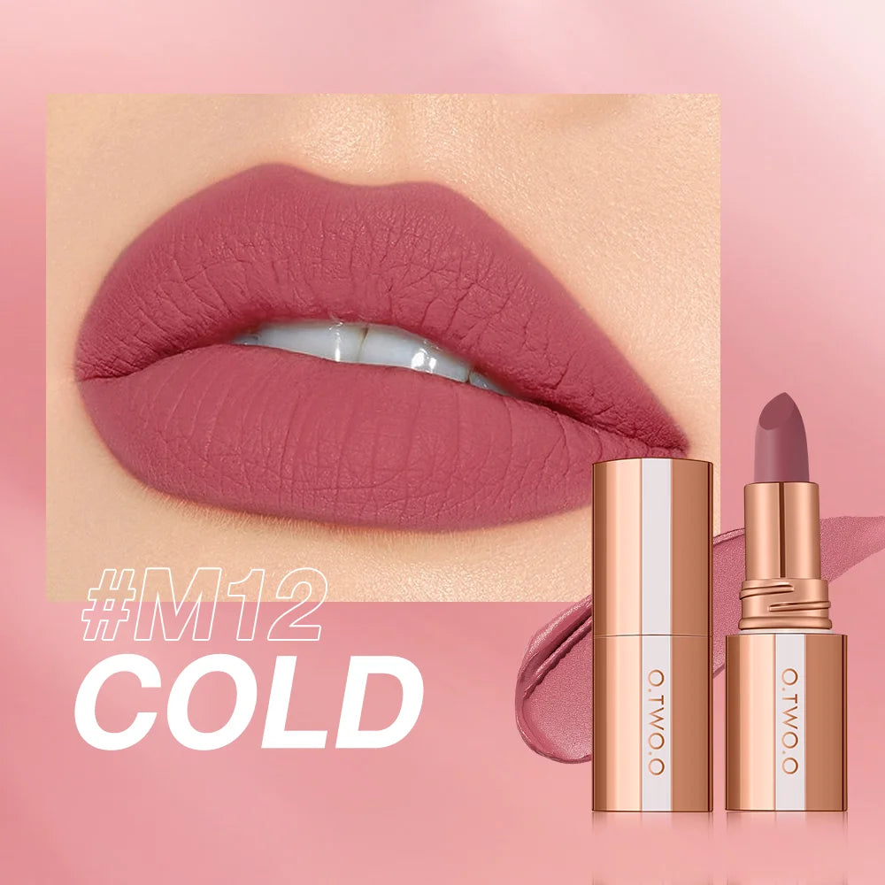 O.TWO.O Matte Lipstick 14 Colors Waterproof Long Lasting Velvet - Lylamor.com