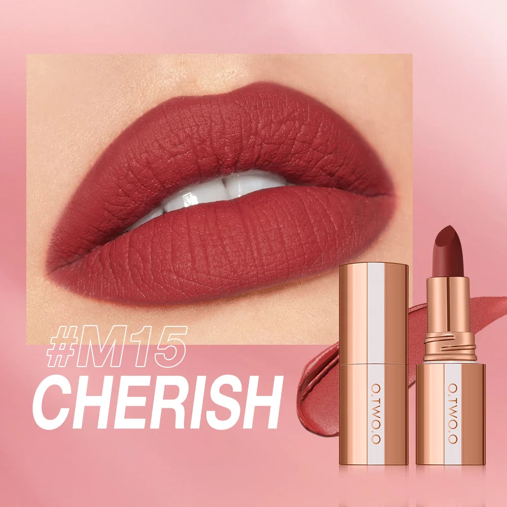 O.TWO.O Matte Lipstick 14 Colors Waterproof Long Lasting Velvet - Lylamor.com