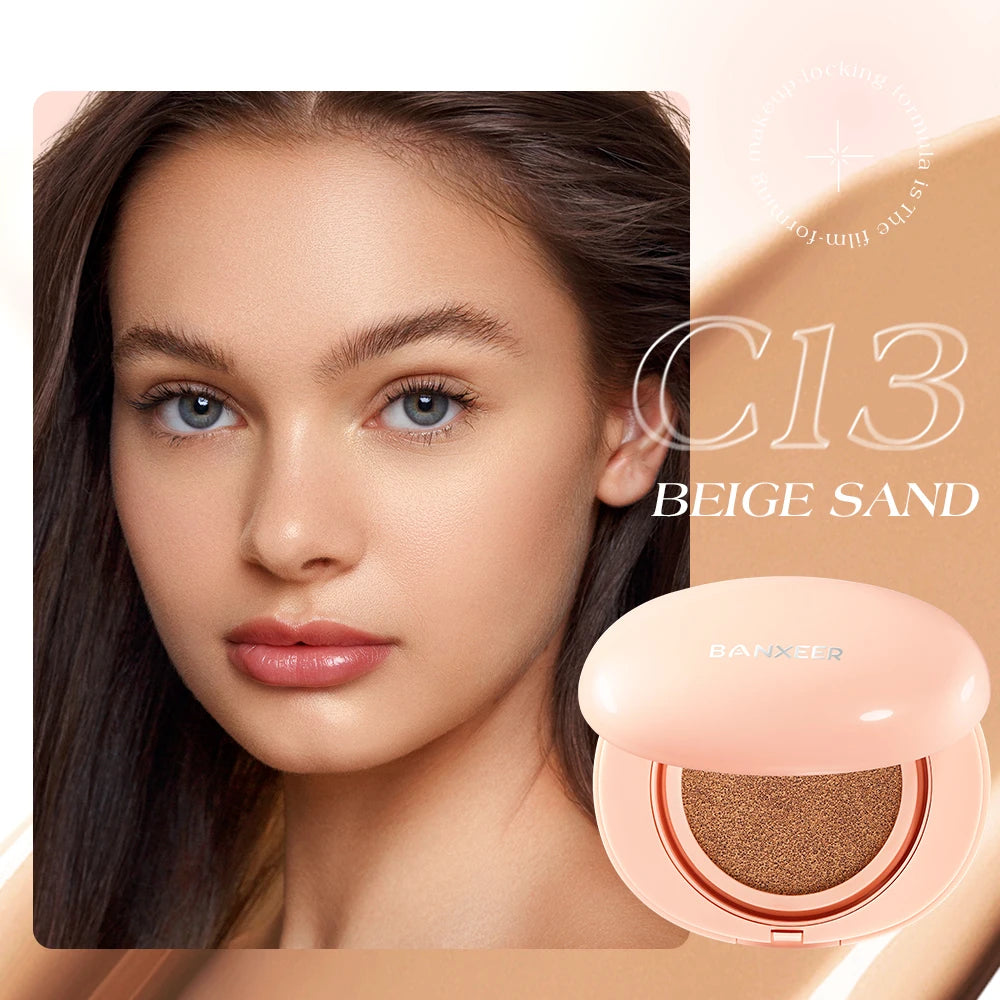 BANXEER Cream Natural Coverage Waterproof Matte Finish Compact - Lylamor.com