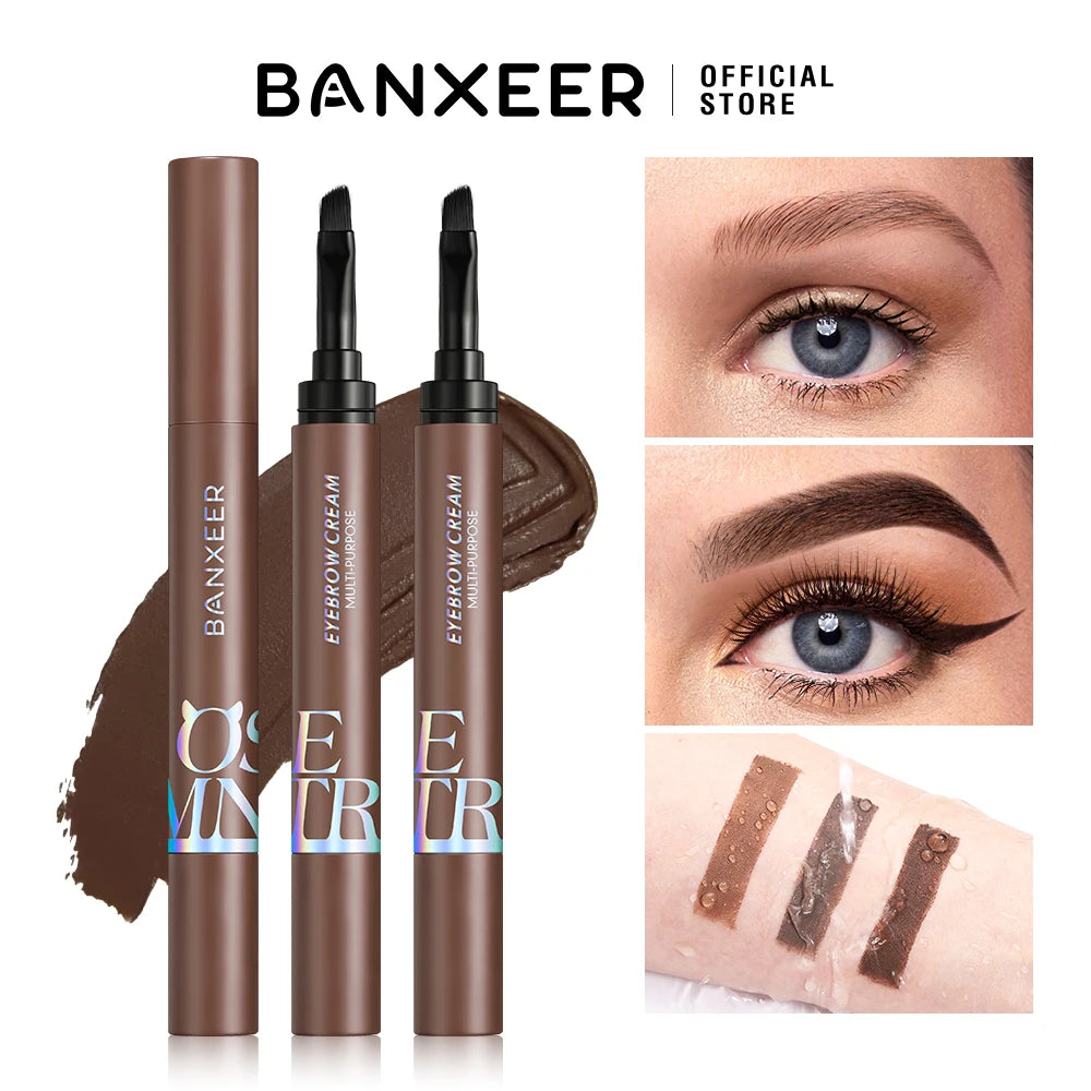 BANXEER Eyebrow Pomade – Waterproof Long Lasting Brow Gel with Brush - Lylamor.com