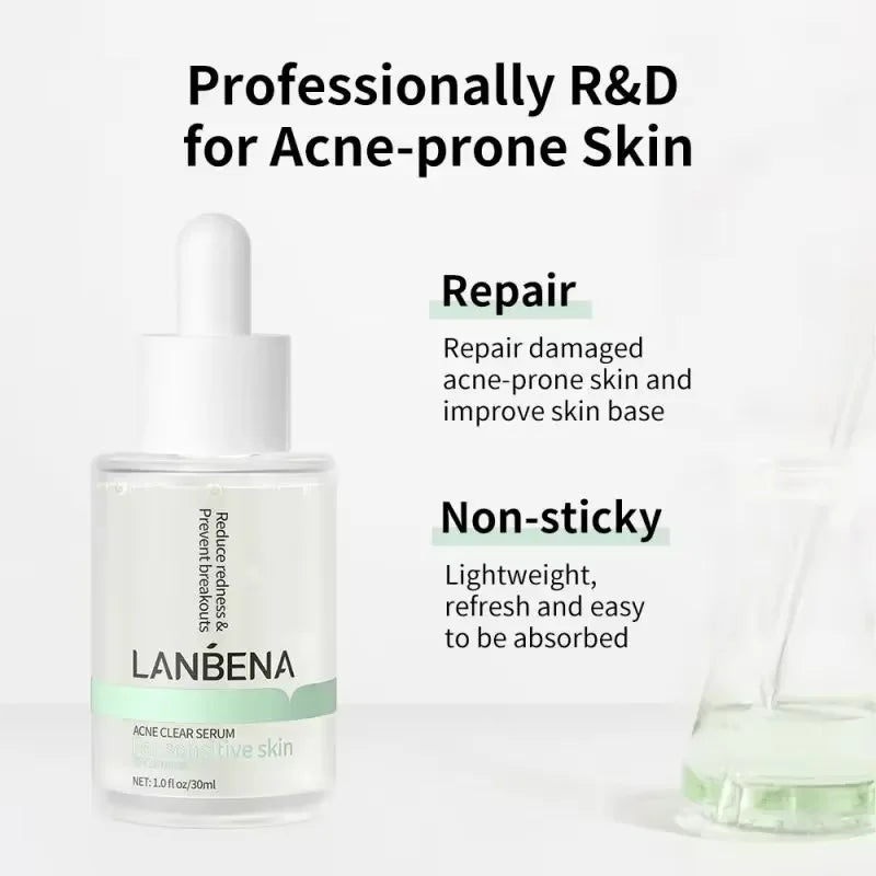 LANBENA Six Peptide Niacinamide Serum with Hyaluronic & Salicylic Acid – Anti-Acne Face Serum - Lylamor.com