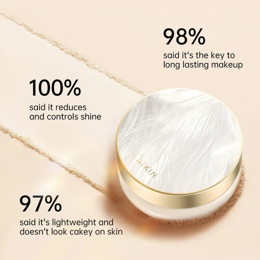 CATKIN Chic Luxury Loose Powder – Matte Setting Powder for Oil Control &amp; Long-Lasting Finish - Lylamor.com