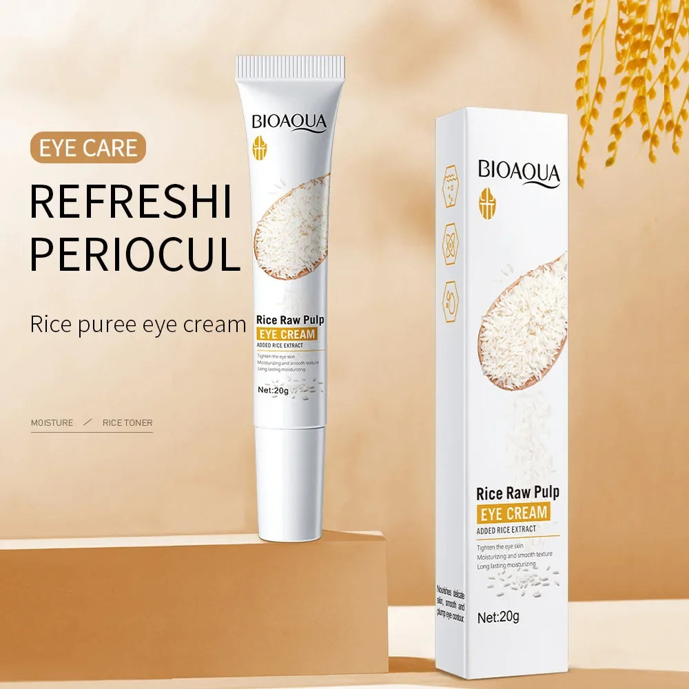 BIOAQUA Rice Essence Eye Cream 20g – Anti-Wrinkle, Dark Circle & skin care for Women - Lylamor.com