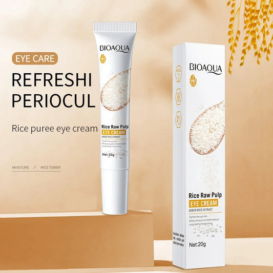 BIOAQUA Rice Essence Eye Cream 20g – Anti-Wrinkle, Dark Circle & skin care for Women - Lylamor.com