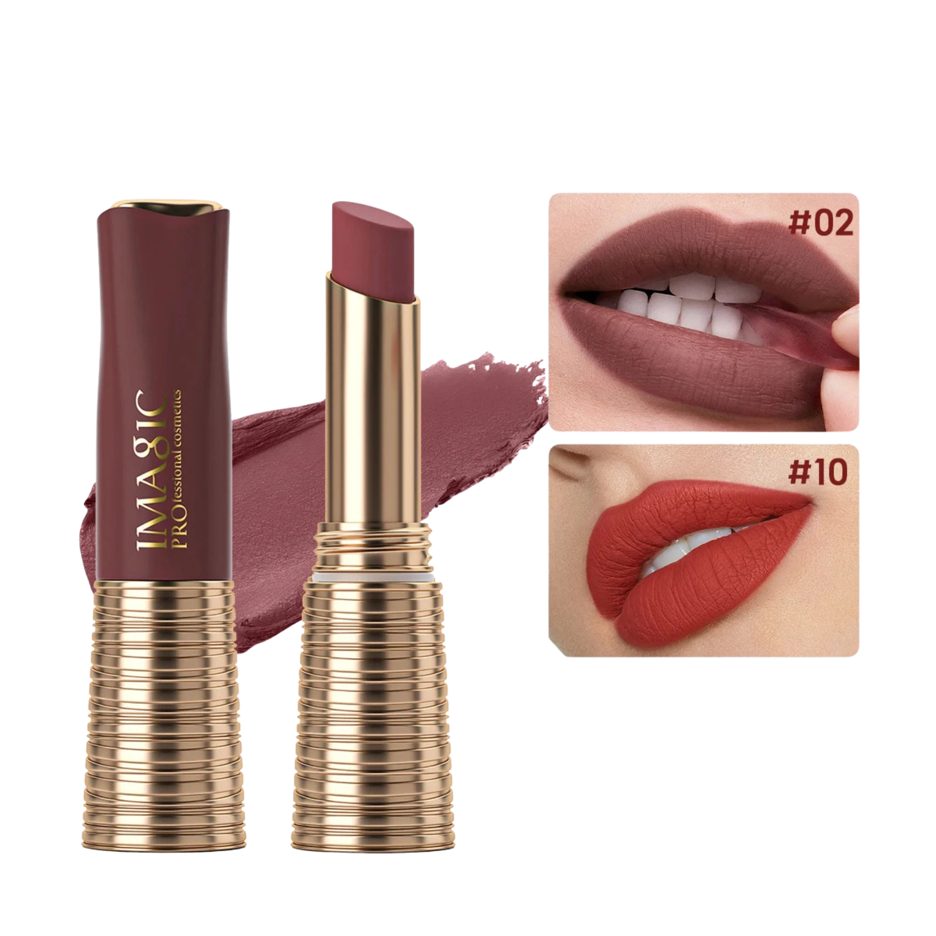 IMAGIC Matte Lipstick – Long Lasting, Waterproof, Smudge-Free, Highly Pigmented Lip Color - Lylamor.com