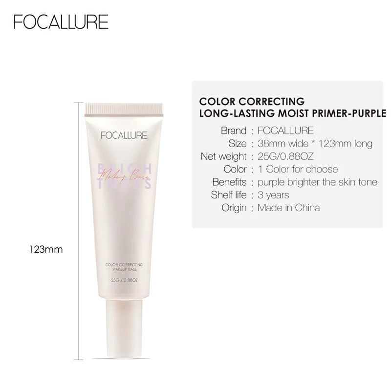 FOCALLURE Makeup Primer Oil Control & Moisturizing Face Base - Lylamor.com