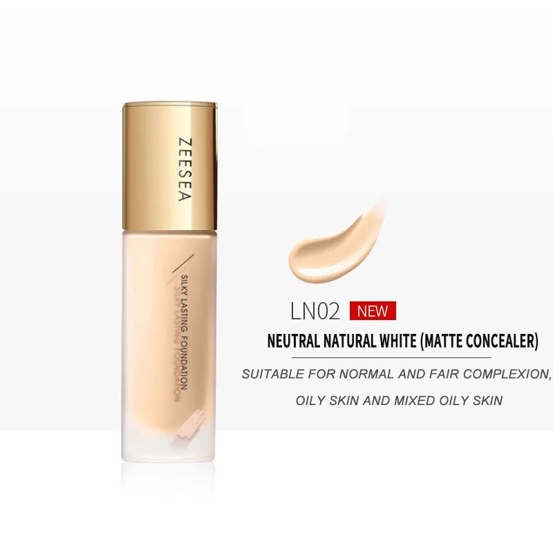 ZEESEA Full Coverage Foundation – Matte, Oil Control & Moisturizing 30g - Lylamor.com