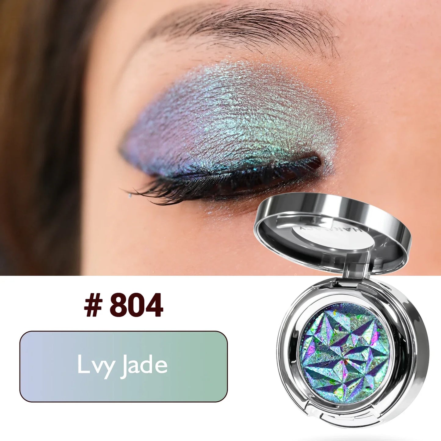 CHARMACY Duochrome Eyeshadow Palette – Long-lasting Glitter Multicolor Pigment Shadows - Lylamor.com