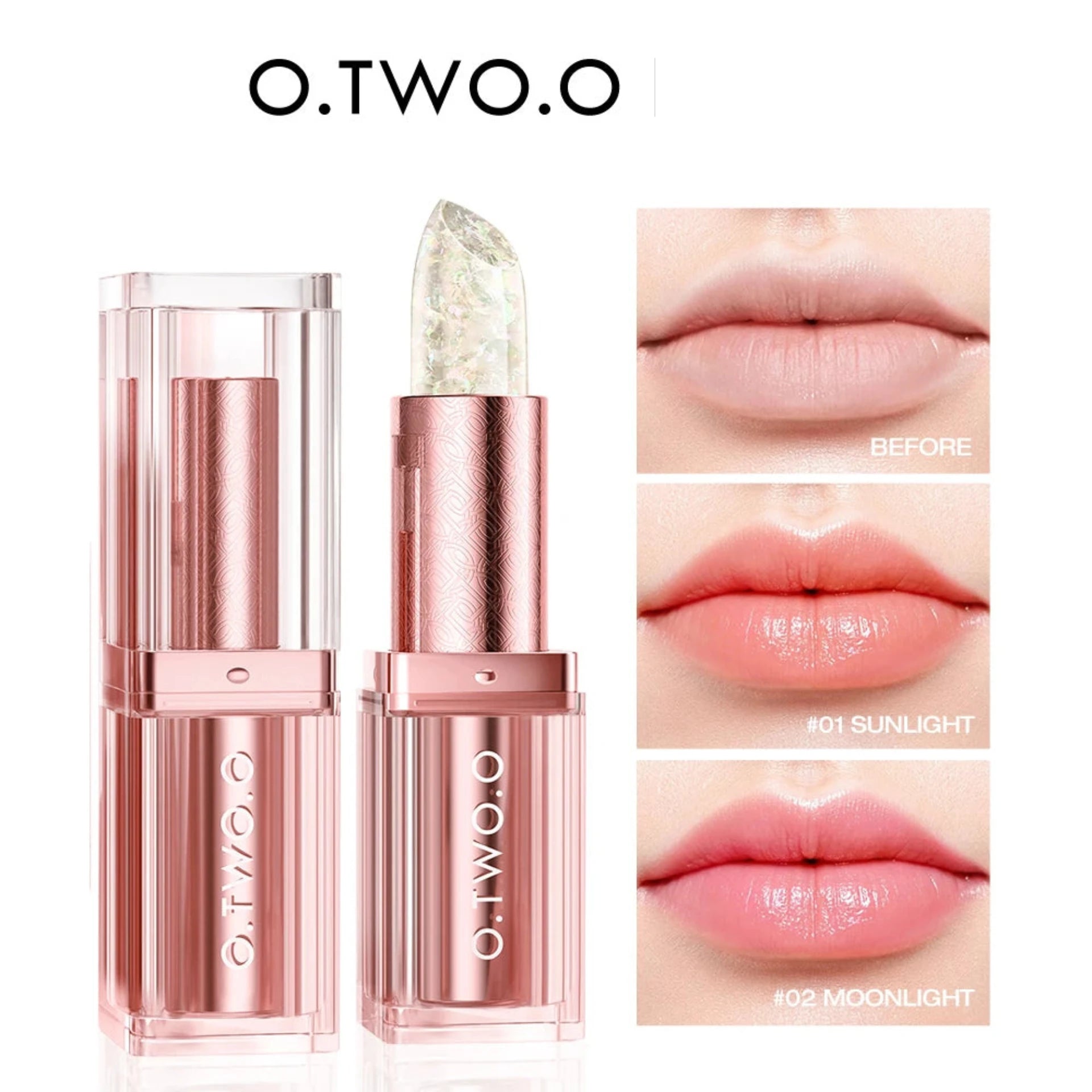O.TWO.O Color Changing Lipstick – 3-in-1 Lip Balm, Lip Gloss & Long Lasting Lip Tint - Lylamor.com