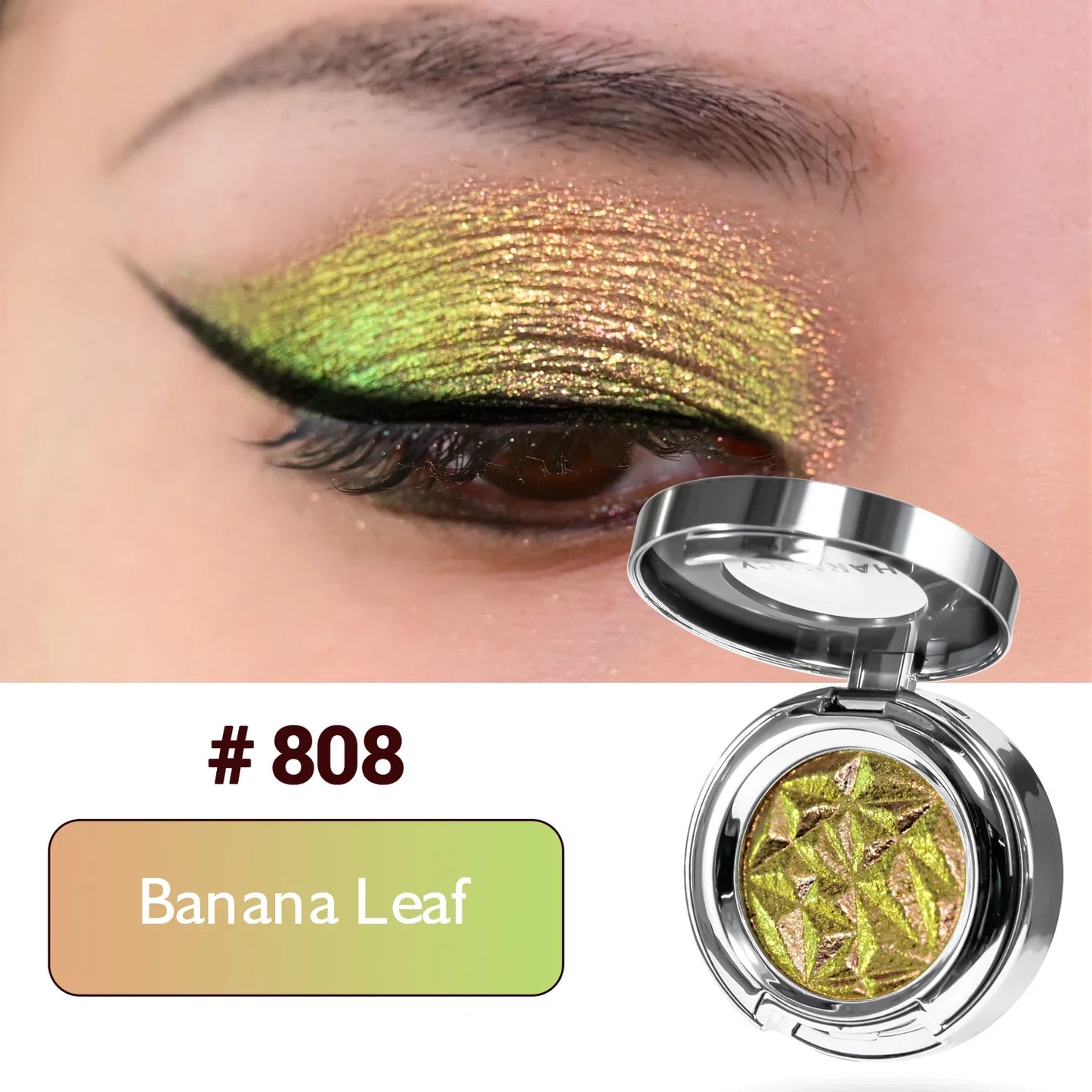 CHARMACY Duochrome Eyeshadow Palette – Long-lasting Glitter Multicolor Pigment Shadows - Lylamor.com