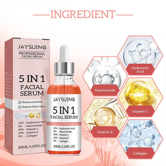 5-in-1 Vitamin C Face Serum – Brightening, Firming & Pore-Minimizing Treatment