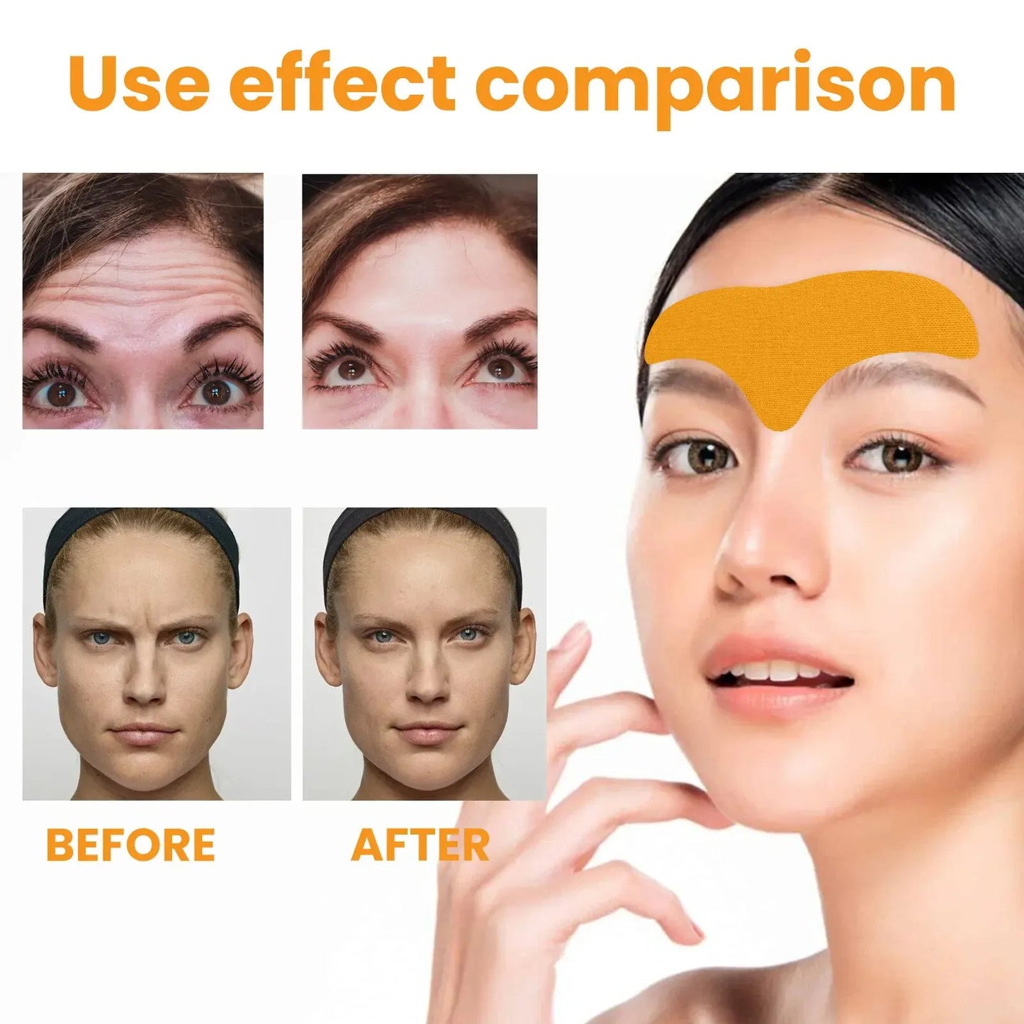 10PC Collagen Forehead Patches – Lighten Fine Lines & Firm Skin Instantly