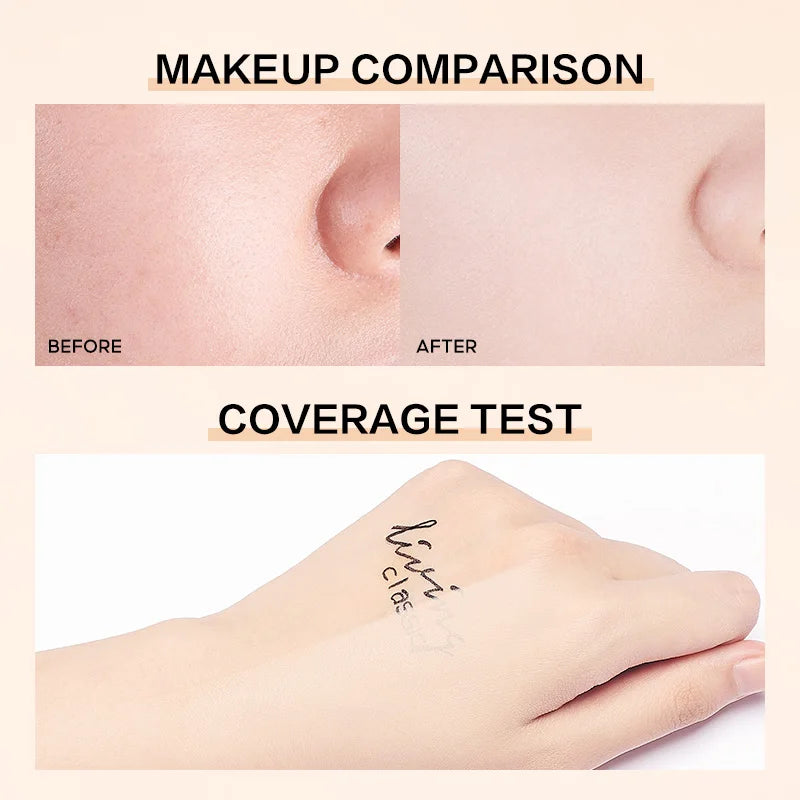 CARSLAN Flawless Essence CC Cushion Foundation – Moisturizing, Long-Lasting, Brightening BB Cream Base - Lylamor.com