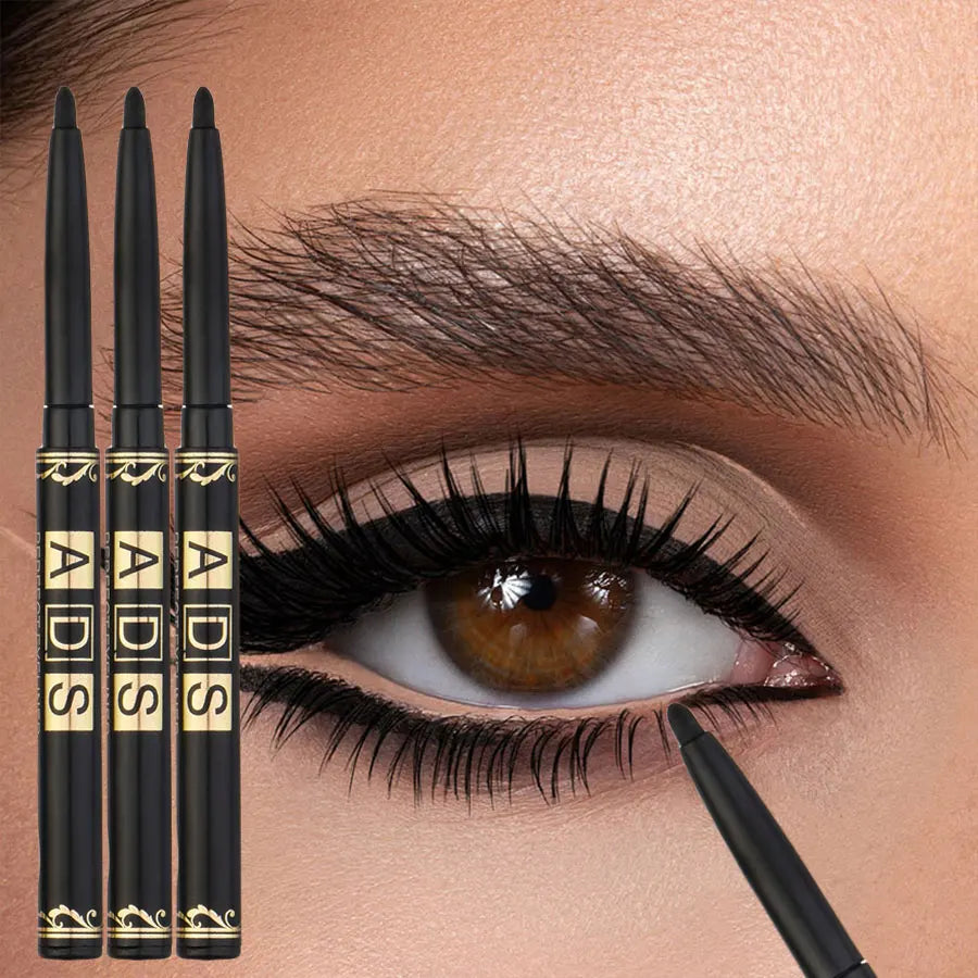 Waterproof Black Eyeliner Set | Smudge-Proof & Long-Lasting for Bold Looks | 3-Piece