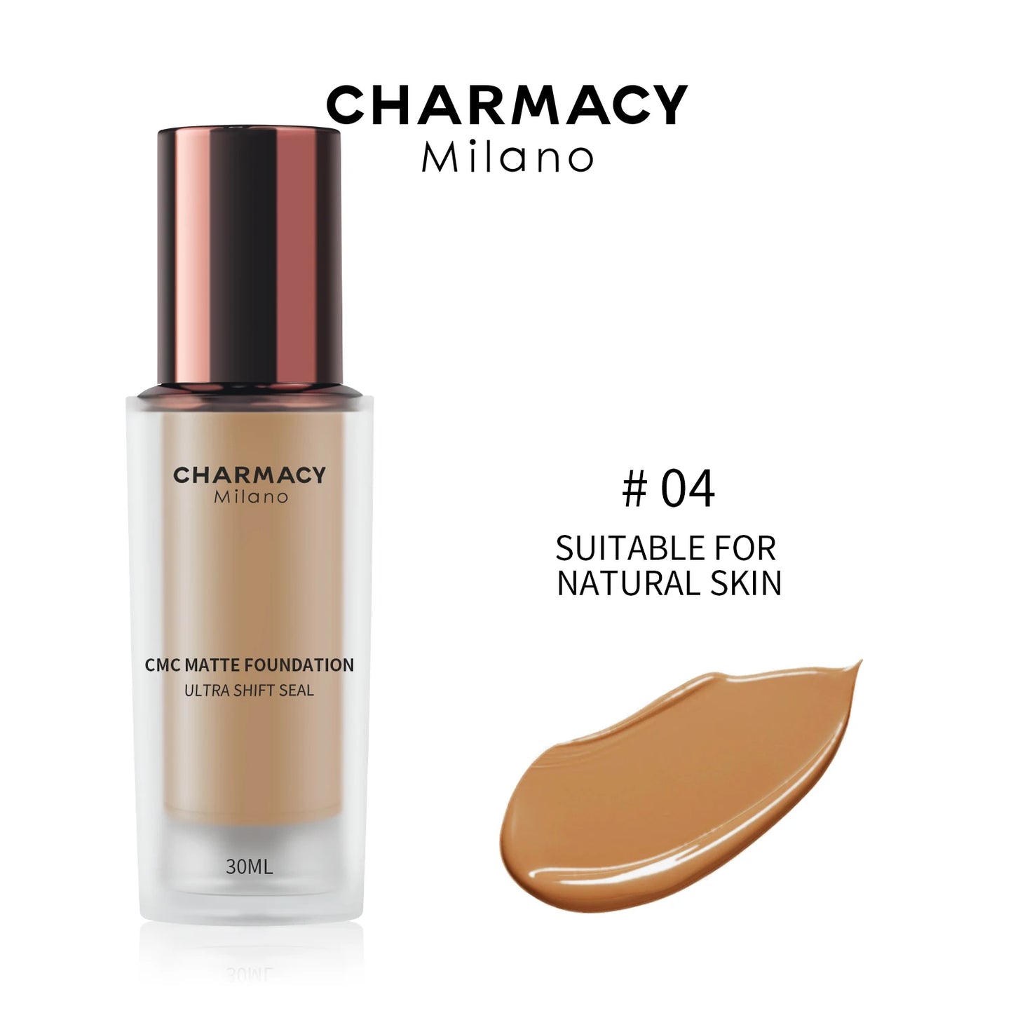 CHARMACY High Coverage Matte Foundation Cream – Professional Long Lasting Makeup Base - Lylamor.com