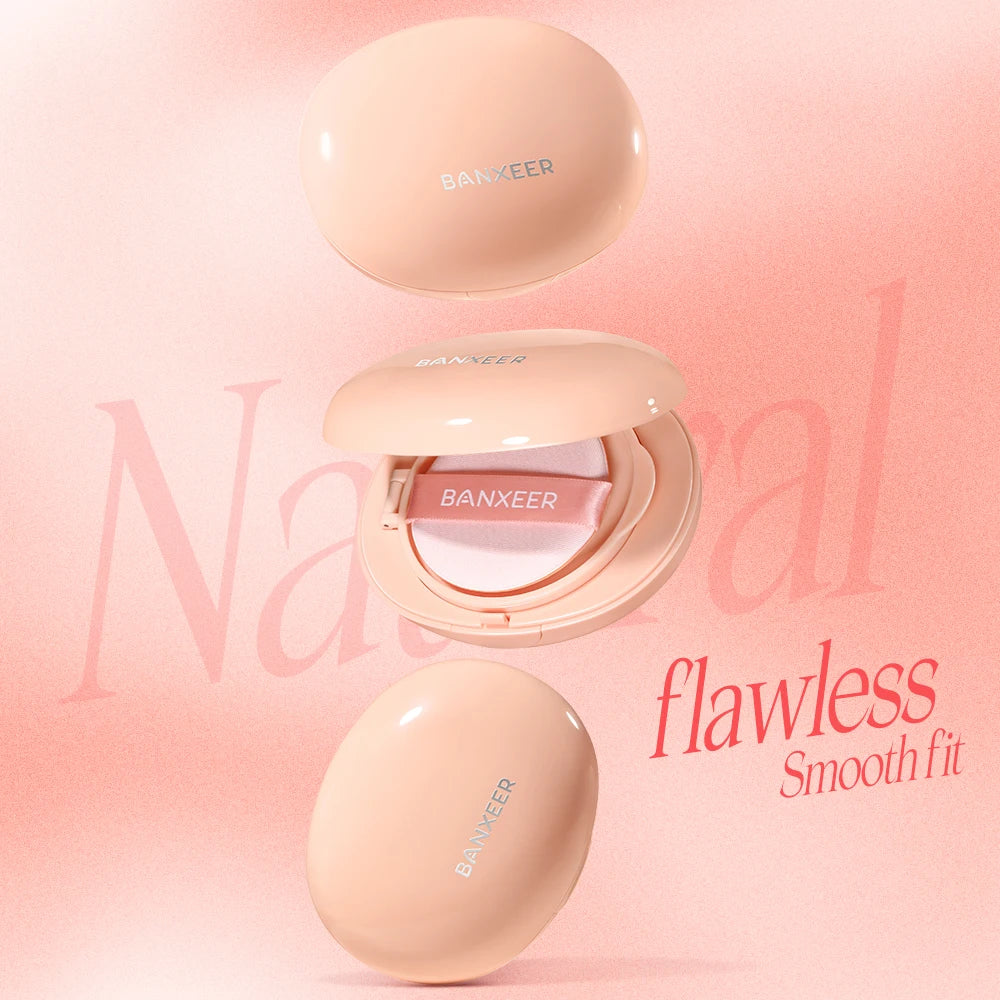 BANXEER Cream Natural Coverage Waterproof Matte Finish Compact - Lylamor.com