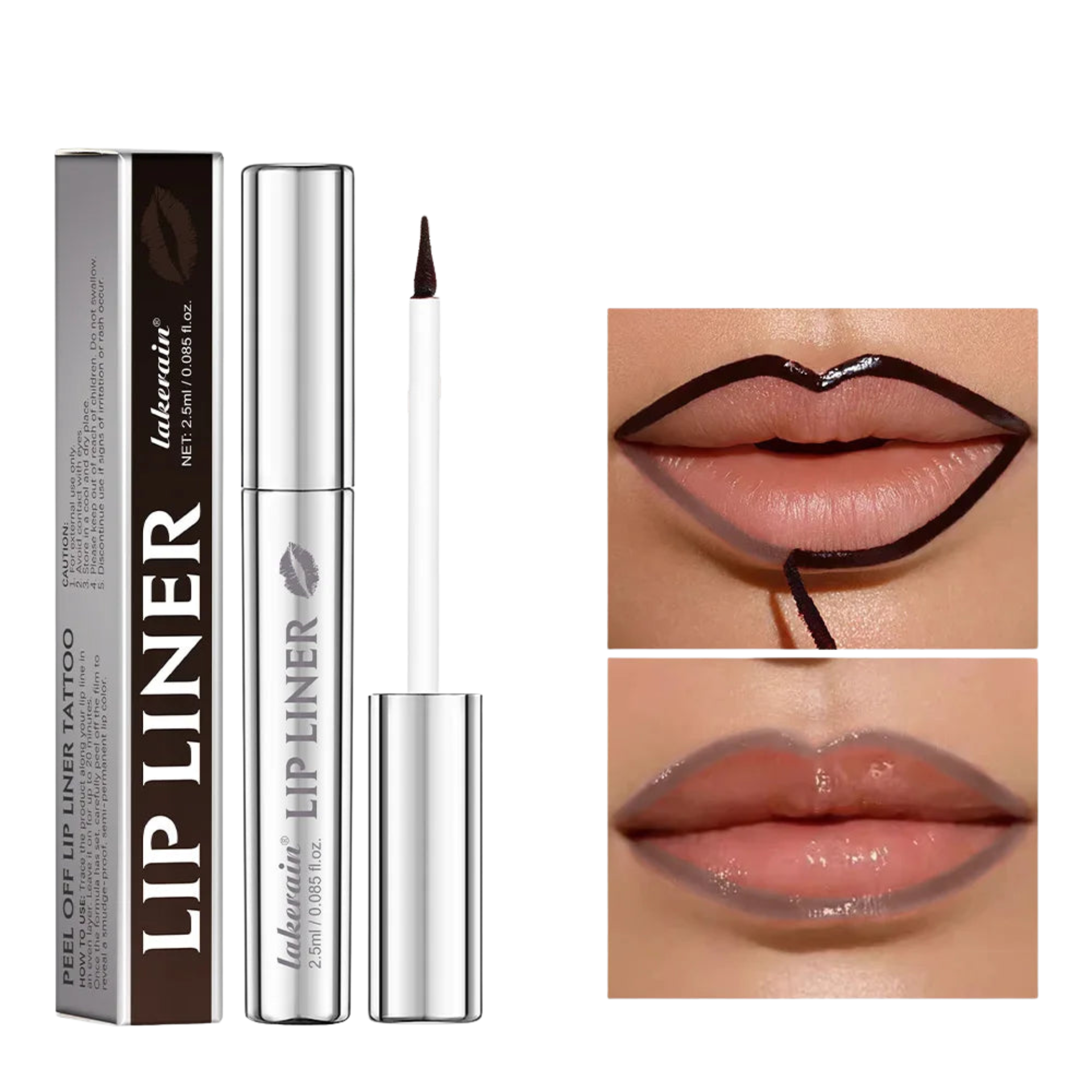 Lakerain 4 Color Peel Off Lip Liner – Long Lasting, Waterproof, Smudge-Proof, Hydrating Lip - Lylamor.com