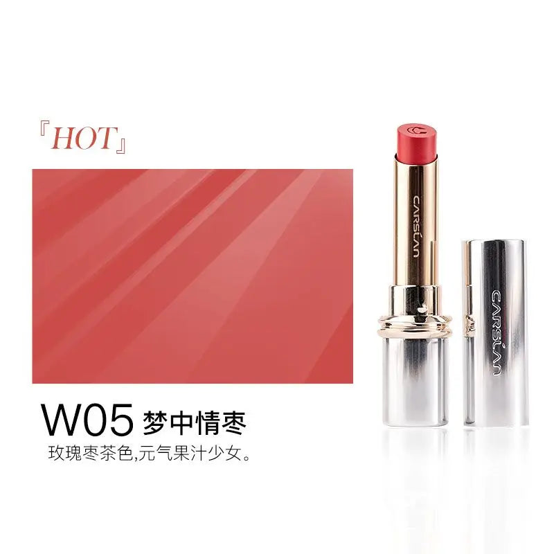 CARSLAN Moisturizing Lipsticks Water Light Fade Lip Lines Lip Gloss Orange Red Tint Lasting Watery Lightness Lip Stick Makeup - Lylamor.com