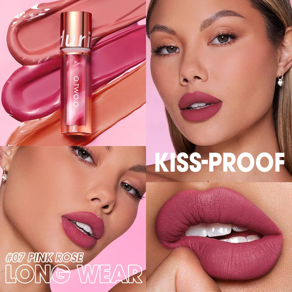 O.TWO.O Velvet Matte Liquid Lipstick – Waterproof Non-Stick Long Lasting Lip Tint - Lylamor.com