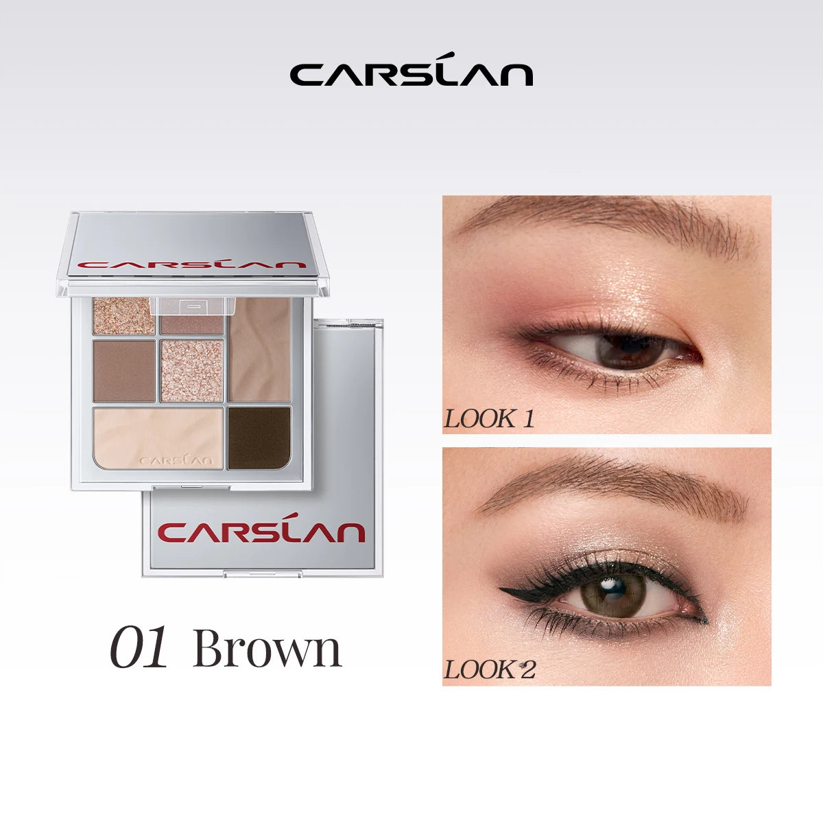 CARSLAN 7-Color Soft Mist Eyeshadow Palette – Long-Lasting Glitter & Matte - Lylamor.com