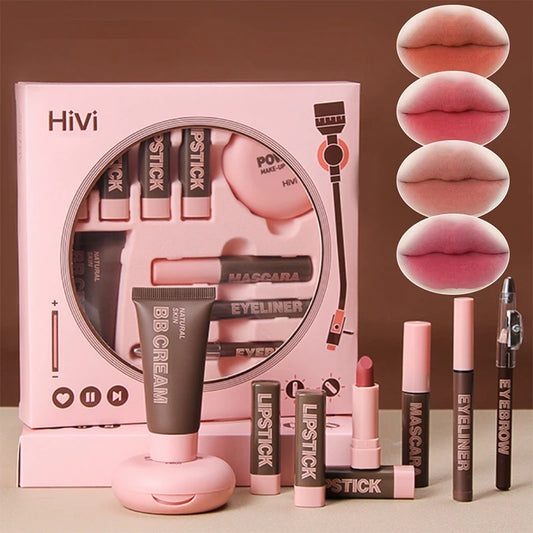 HiVi Makeup Gift Box - Limited Edition Lipstick & Powder Set
