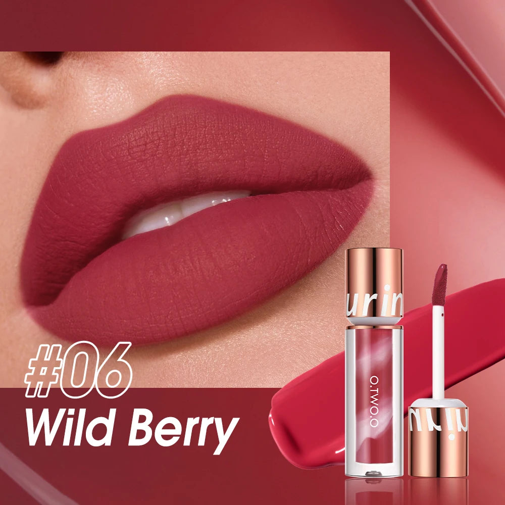 O.TWO.O Velvet Matte Liquid Lipstick – Waterproof Non-Stick Long Lasting Lip Tint - Lylamor.com