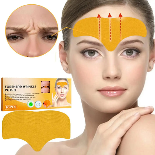 10PC Collagen Forehead Patches – Lighten Fine Lines & Firm Skin Instantly