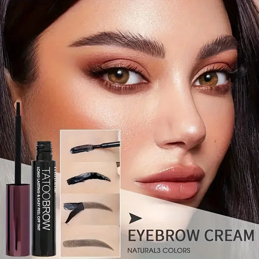 Peel-Off Eyebrow Tint Gel - Waterproof Semi-Permanent Brow Makeup