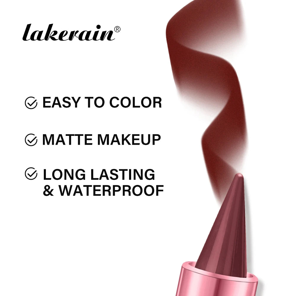 Lakerain Matte Lip Liner & Lipstick Pen – 2-in-1 Gradient Waterproof Long-Lasting Lip Color - Lylamor.com