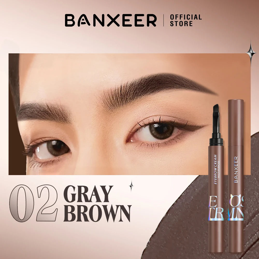 BANXEER Eyebrow Pomade – Waterproof Long Lasting Brow Gel with Brush - Lylamor.com