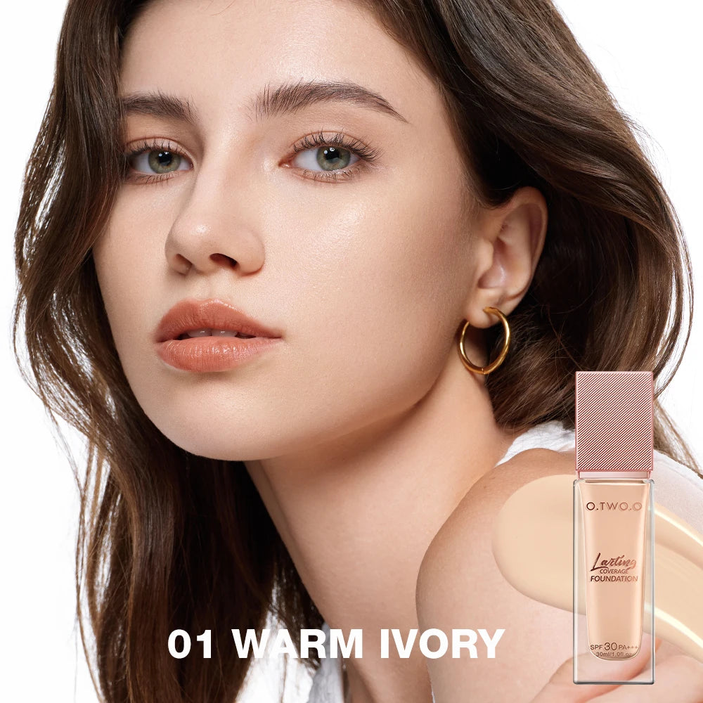 O.TWO.O Liquid Coverage Foundation Cream Matte Moisturizing Oil-Control Long-Lasting Waterproof Concealer - Lylamor.com