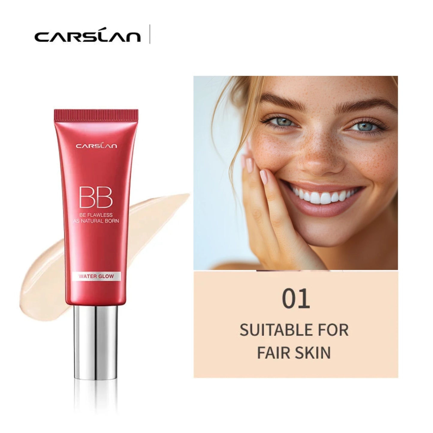 CARSLAN BB Cream Moisturizing Concealer Long Lasting Foundation - Lylamor.com