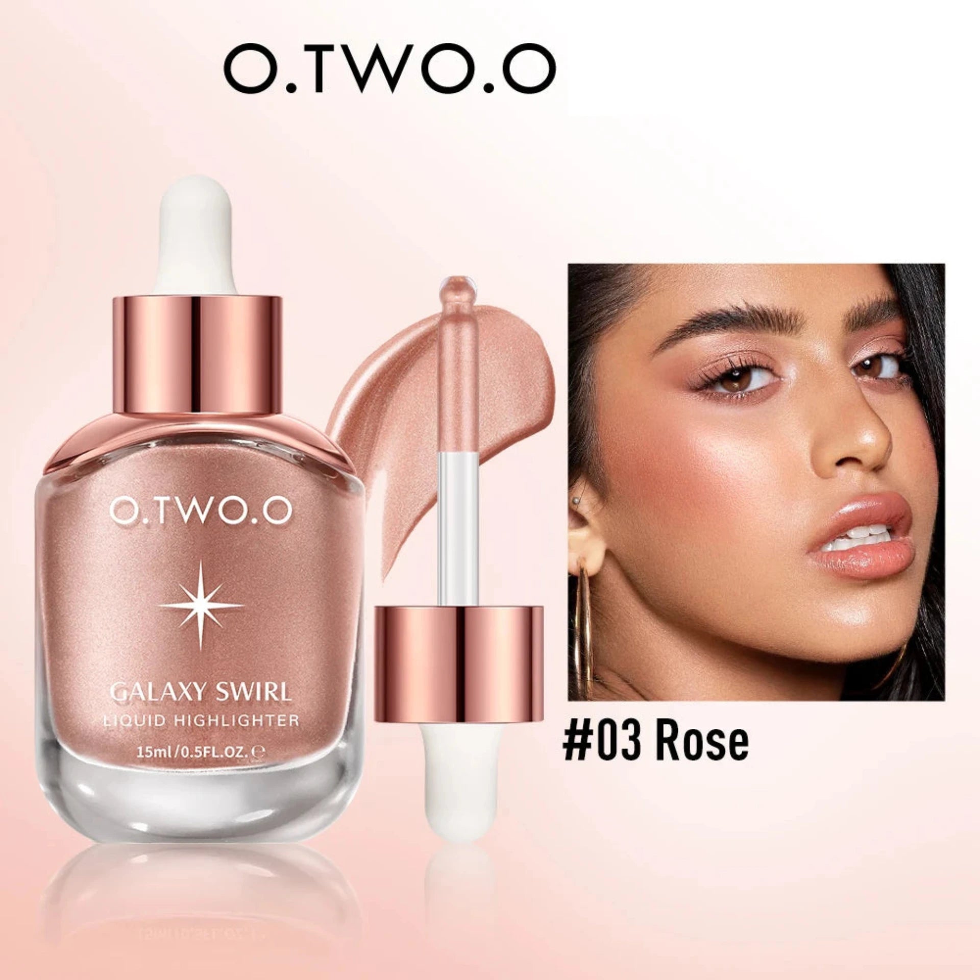 O.TWO.O Liquid Highlighter Shimmer Glitter Lightweight Long-Lasting Glow - Lylamor.com