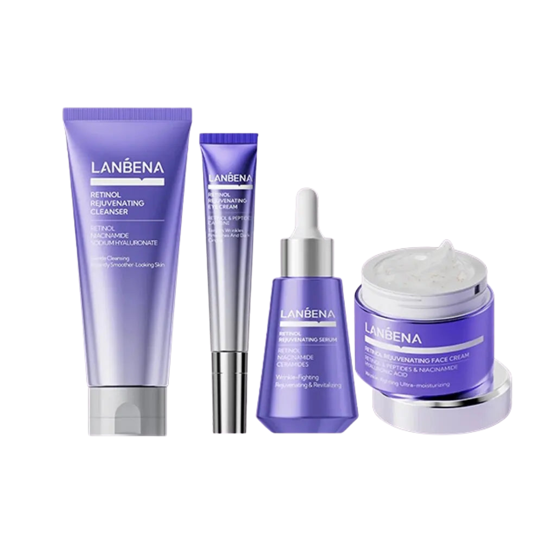 LANBENA Retinol Facial Skincare Serum Set – Anti-Aging, Firming, Moisturizing, Reduces Fine Lines & Rejuvenates Skin - Lylamor.com