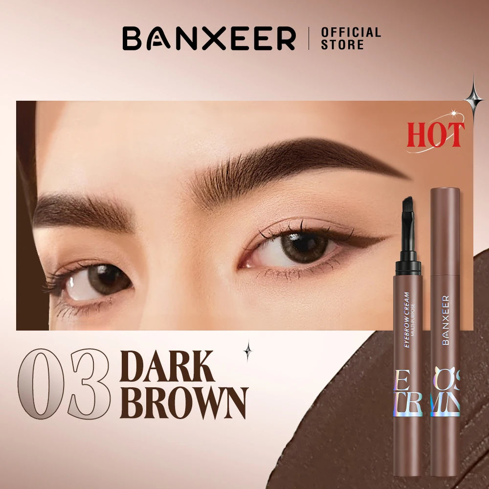 BANXEER Eyebrow Pomade – Waterproof Long Lasting Brow Gel with Brush - Lylamor.com