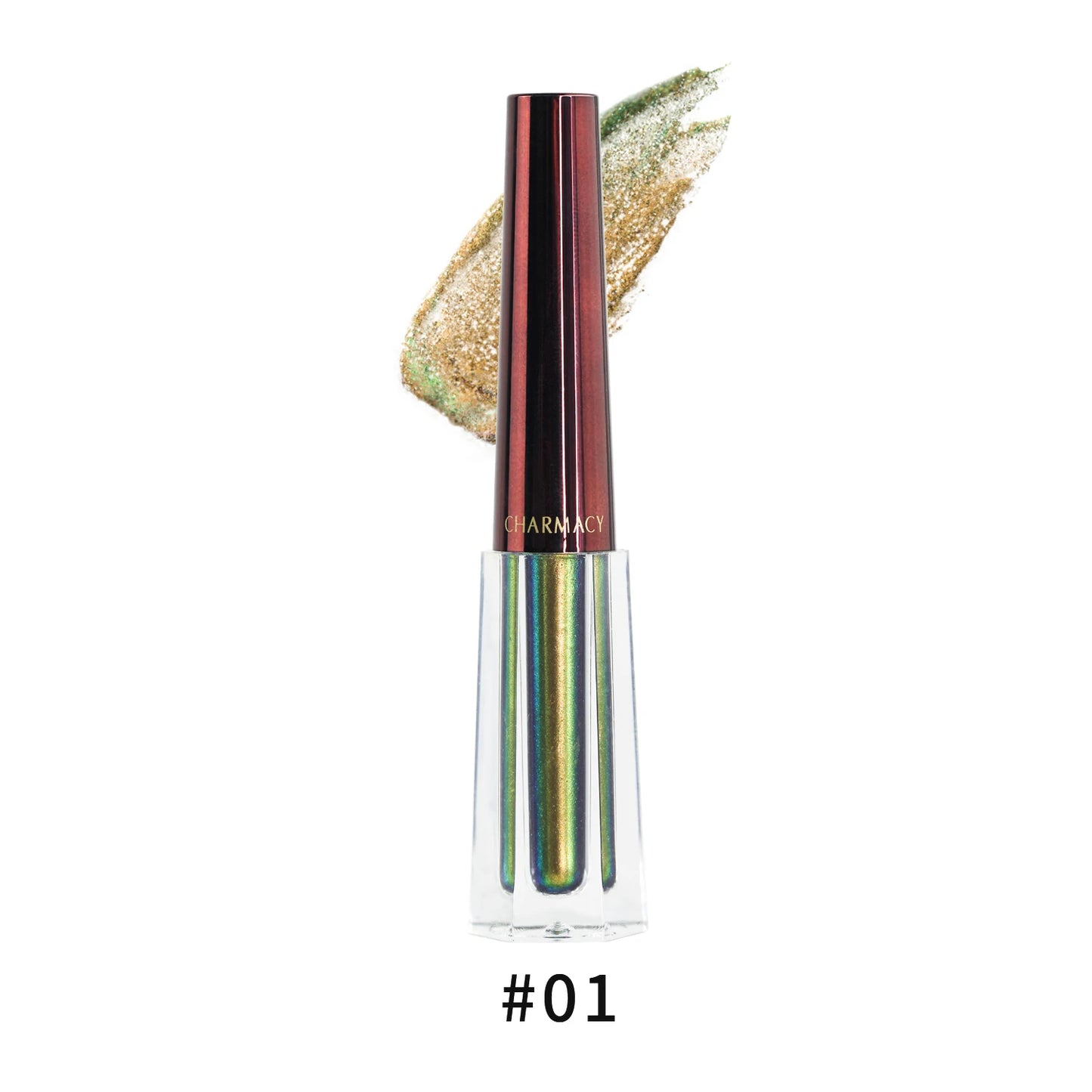 CHARMACY Glitter Liquid Eyeshadow – 40 Duochrome Colors, Long-lasting Shimmer & Metallic Finish - Lylamor.com