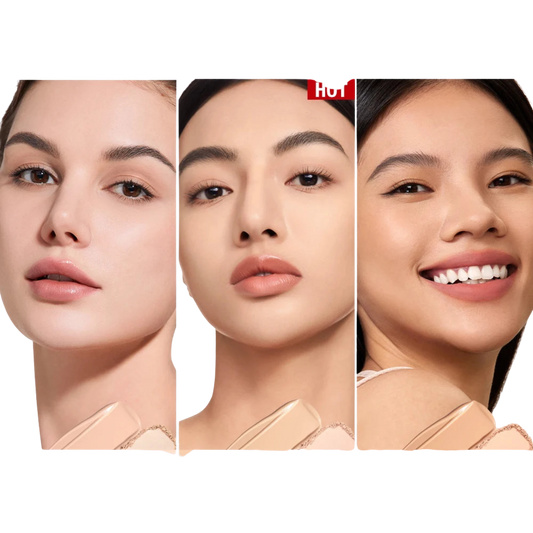 Air Cushion BB Cream & Face Powder 2-in-1 – High Coverage, Oil-Control & Concealer Compact