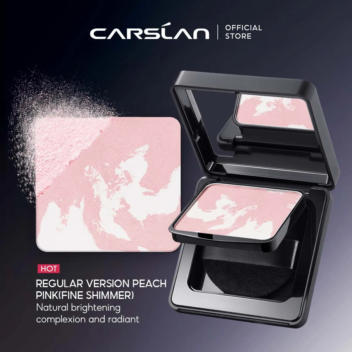 CARSLAN Stay Matte Pressed Powder – 24H Oil Control & Long-Lasting - Lylamor.com