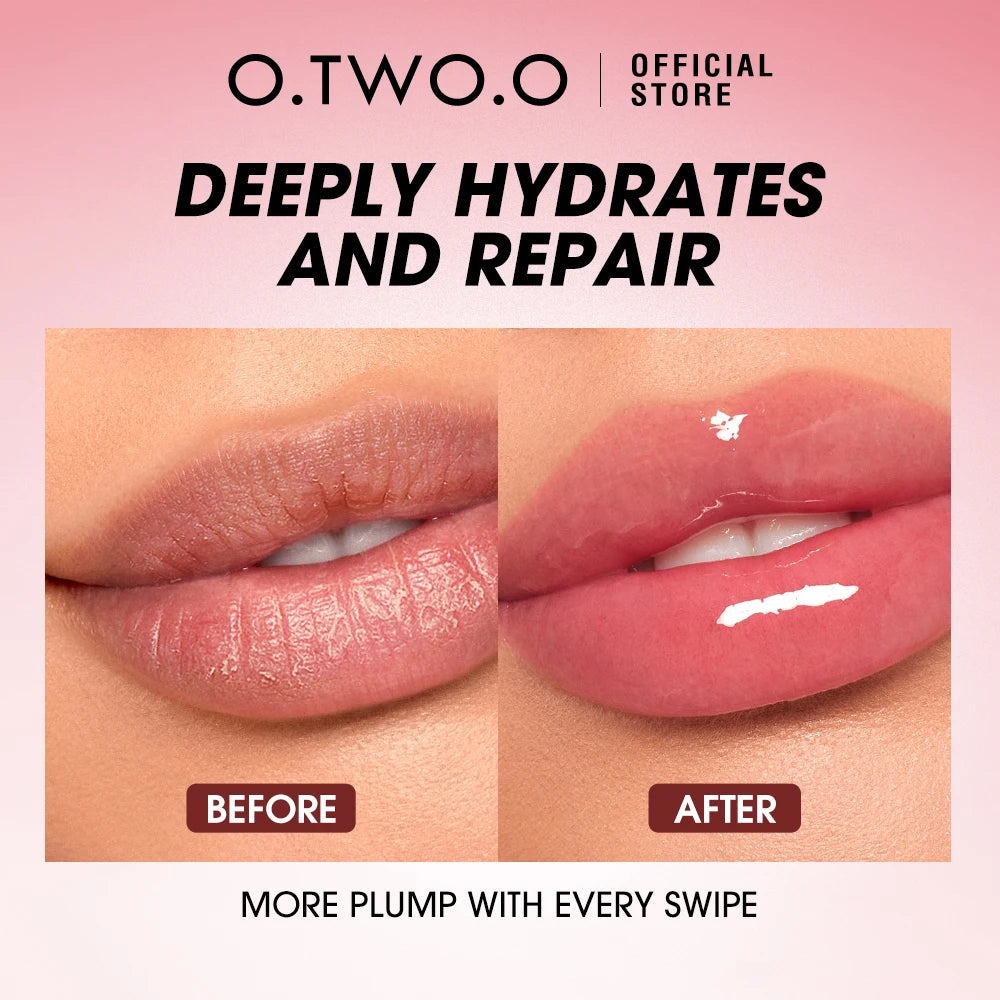 O.TWO.O Lip Oil Plumper – Moisturizing Glossy Lip Balm & Tint Care - Lylamor.com