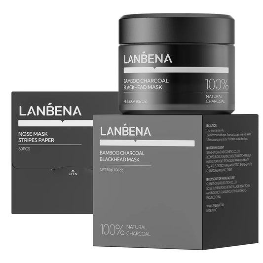 LANBENA Charcoal Blackhead Remover Nose Strips – Deep Cleansing Pore Care 30g - Lylamor.com