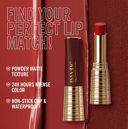 IMAGIC Matte Lipstick – Long Lasting, Waterproof, Smudge-Free, Highly Pigmented Lip Color - Lylamor.com
